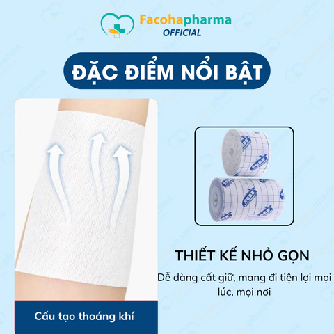 Cuộn băng dán bảo vệ vết thương cho gia đình thoáng khí chống dị ứng đầy đủ mọi kích cỡ