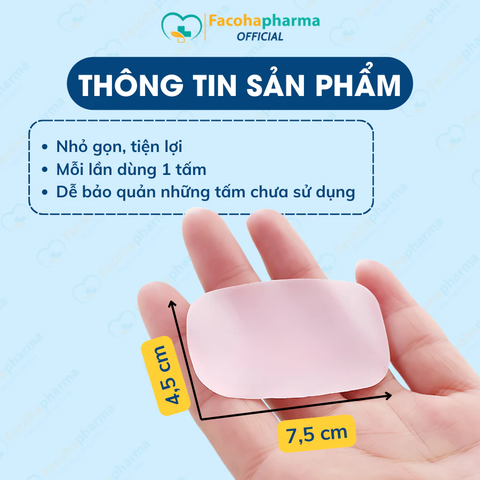 Xà phòng giấy rửa tay hộp 50 miếng Paper Soap dùng một lần
