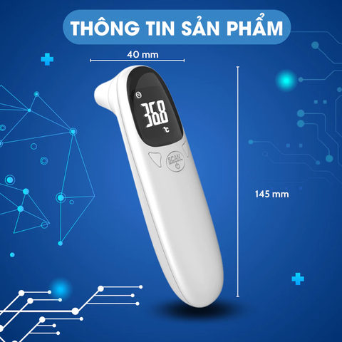 Nhiệt kế điện tử hồng ngoại cho bé và cả gia đình giúp đo thân nhiệt dễ dàng thiết kế nhỏ gọn