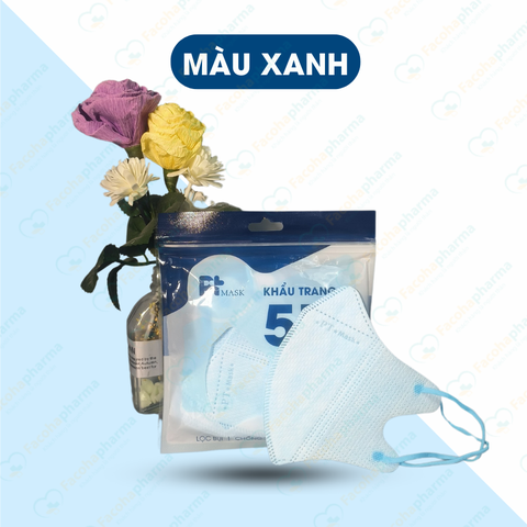 Khẩu trang 5D PT màu đen, trắng, hồng, xanh, xám hàng chính hãng