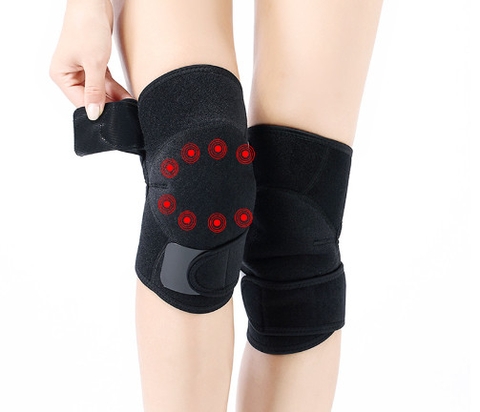 Đai giữ ấm đầu gối phát nhiệt từ tính hỗ trợ giảm đau nhức, ôm sát cơ thể chắn chắn (1 đôi)