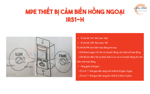 MPE Thiết bị cảm biến hồng ngoại IRS1-H
