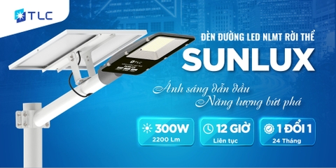 TLC Đèn đường rời thể NLMT Sunlux 300W trắng