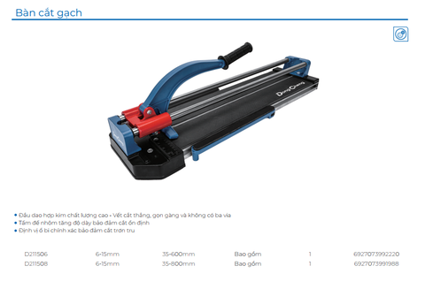 DongCheng Máy cắt gạch D211508 - Size 800model