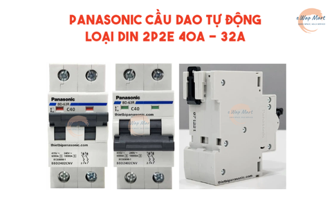 Panasonic Cầu dao tự động loại DIN 2P2E 40A