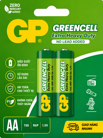 GP Pin tiểu Greencell AA GP15G-2U2