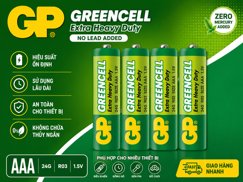 GP Pin đũa Greencell AAA GP24G-2U4