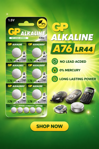 GP Pin cúc áo Lithium LR44 A76F-2C10