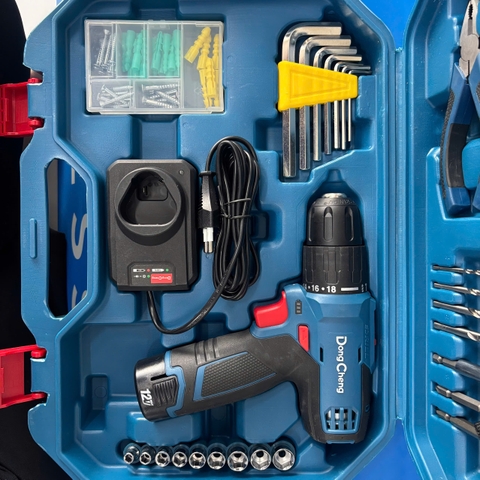 DongCheng Bộ máy khoan - vặn vít dùng pin 150W - DCJZ1202iTD