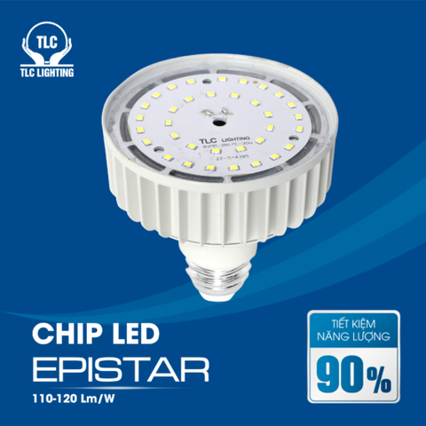 TLC Đèn led búp trụ Eco Friendly 40W trắng