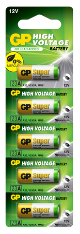 GP Pin 12 Volt Super Alkaline 23AF-2C5