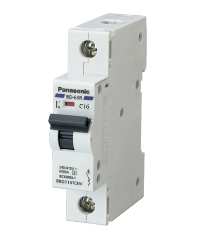 Panasonic Cầu dao tự động loại DIN 1P1E 16A