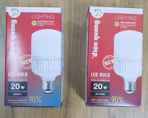 Điện Quang Đèn LED bulb công suất lớn LEDBU12 20765 (20W ánh sáng trắng, bầu kín)