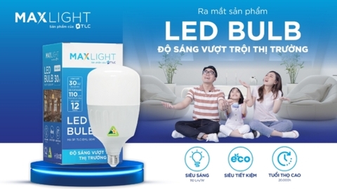 TLC Đèn led búp MaxLight 40W trắng