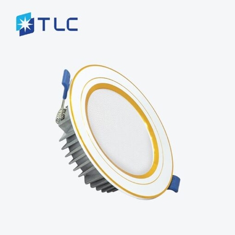 TLC Đèn led âm trần Eyecare Pro 12W ba màu - viền vàng