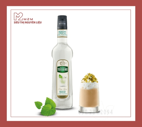 Siro Bạc Hà Trắng Teisseire Crystal Clear 700ml