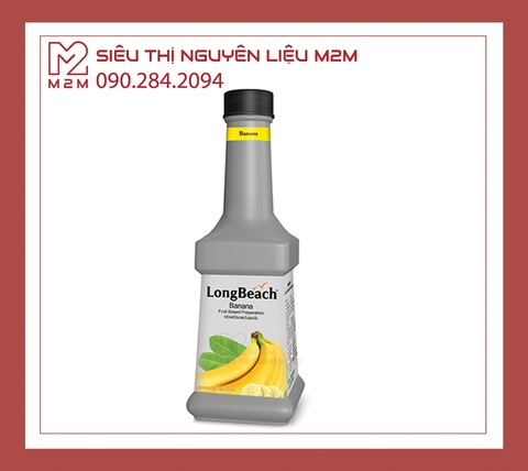 Mứt Chuối LongBeach Banana Puree 900m