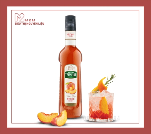 Siro Đào Teisseire Peach Syrup 700ml