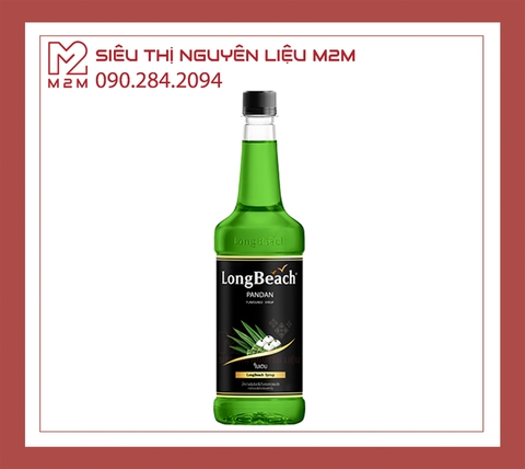 Syrup Lá Dứa LongBeach Pandan 740ml