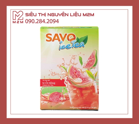 Trà Ổi Hồng Hòa Tan SAVO (16 gói x15g)