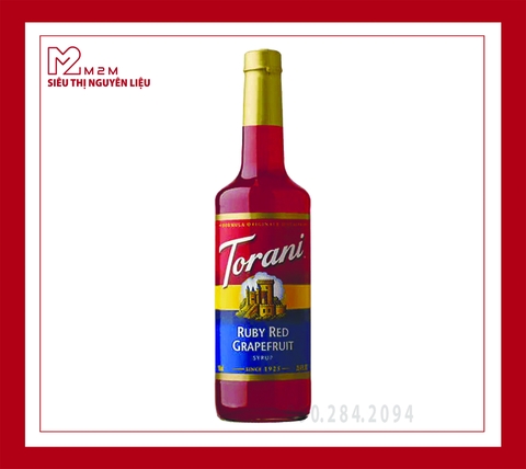Syrup Bưởi Hồng Torani Ruby Red Grapefruit 750ml