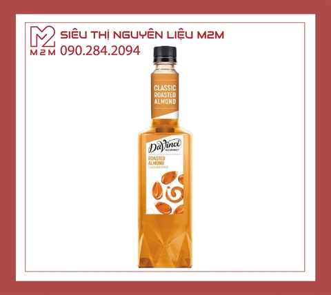 Syrup Hạnh Nhân Rang DaVinci 750ml Roasted Almond