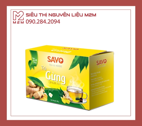 Trà Gừng Túi Lọc SAVO (20 gói x 2g)