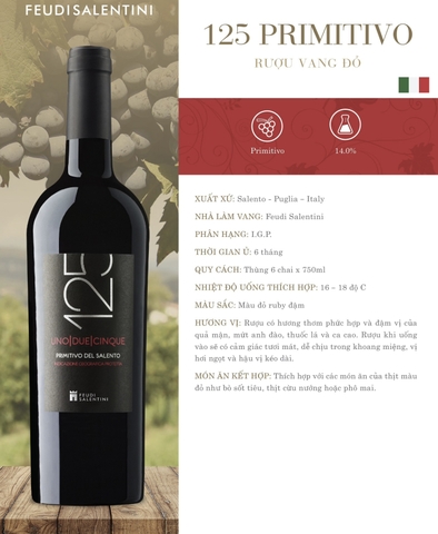 125 PRIMITIVO Del Salento