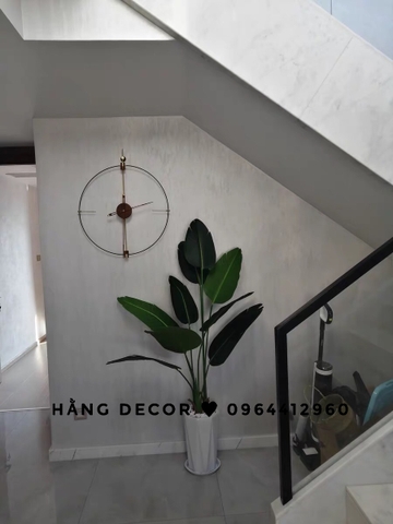 CÂY CHUỐI RẺ QUẠT TRANG TRÍ HẰNG DECOR 1M8(3 nhánh-12 lá)