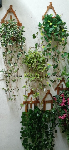 GIỎ CÂY RỦ GIẢ TRANG TRÍ 70CM
