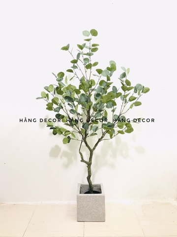 CÂY BẠCH ĐÀN GIẢ TRANG TRÍ NỘI THẤT HẰNG DECOR( 130CM)
