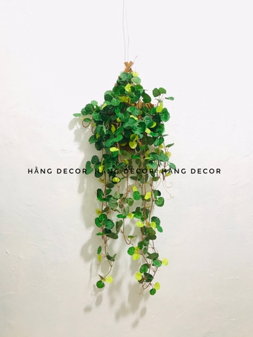 GIỎ CÂY RỦ GIẢ TRANG TRÍ 70CM