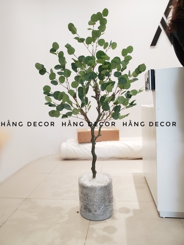 CÂY BẠCH ĐÀN GIẢ TRANG TRÍ NỘI THẤT HẰNG DECOR( 130CM)
