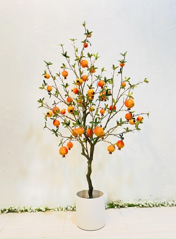 CÂY LỰU GIẢ TRANG TRÍ HẰNG DECOR 1M3