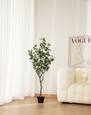CÂY BẠCH ĐÀN GIẢ TRANG TRÍ NỘI THẤT HẰNG DECOR( 130CM)