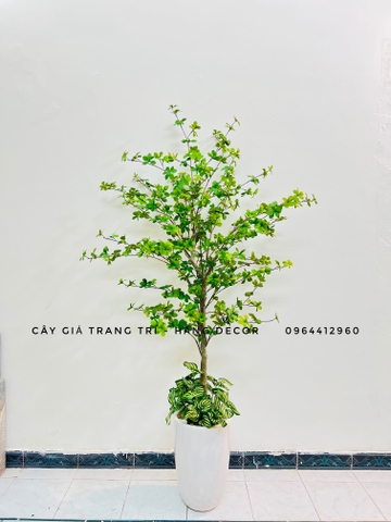 CHẬU THẠCH NAM GIẢ MIX CỎ TRANG TRÍ HẰNG DECOR (1m7)