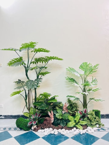 CÂY TRẦU BÀ LÁ XẺ HẰNG DECOR (90CM ,1M2)