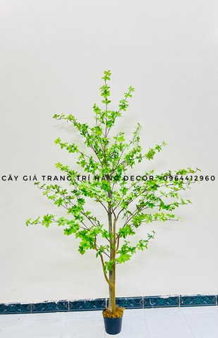 CÂY THẠCH NAM 2 THÂN NHỰA GIẢ TRANG TRÍ HẰNG DECOR(1M7)