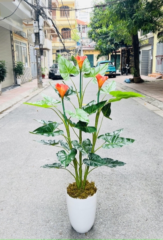 CÂY HOA RUM GIẢ HẰNG DECOR 1M3