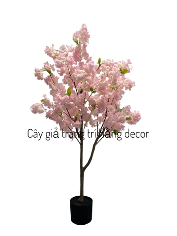 CÂY HOA ANH ĐÀO GIẢ TRANG TRÍ 1M3 HẰNG