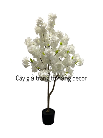 CÂY HOA ANH ĐÀO GIẢ TRANG TRÍ 1M3 HẰNG