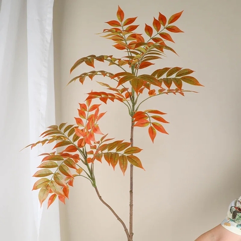 CÀNH GỖ SƠN MÀI GIẢ CẮM BÌNH TRANG TRÍ 90CM