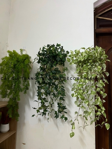 Giỏ dây rủ giả treo tường 70cm