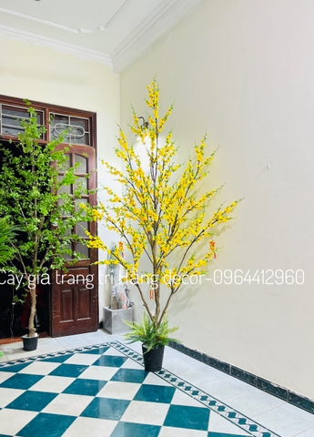 CÂY HOA MAI GIẢ TRANG TRÍ 2M5