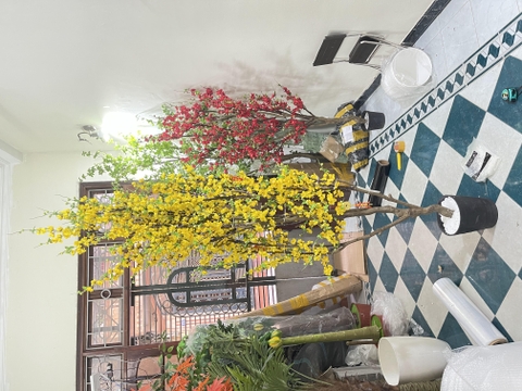 CÂY HOA MAI GIẢ TRANG TRÍ 2M5