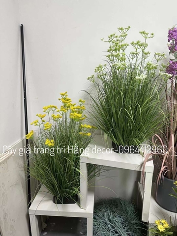 BÚI CỎ LAU BỌT BIỂN GIẢ HẰNG DECOR 90CM