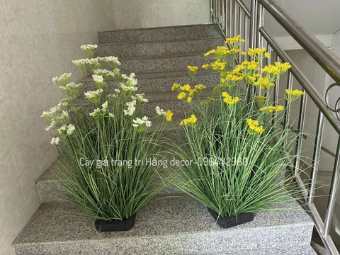 BÚI CỎ LAU BỌT BIỂN GIẢ HẰNG DECOR 90CM