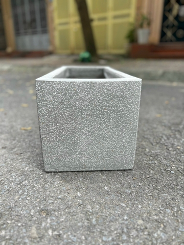 CHẬU XI MĂNG CHỮ NHẬT ĐÁ MÀI