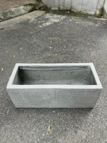 CHẬU XI MĂNG CHỮ NHẬT ĐÁ MÀI