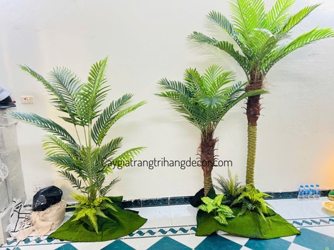 CÂY DỪA THÂN TO GIẢ HẰNG DECOR (1M5-2M)